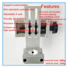 

Precision two-dimensional manual cross slide, fine-tuning shift dovetail carriage module