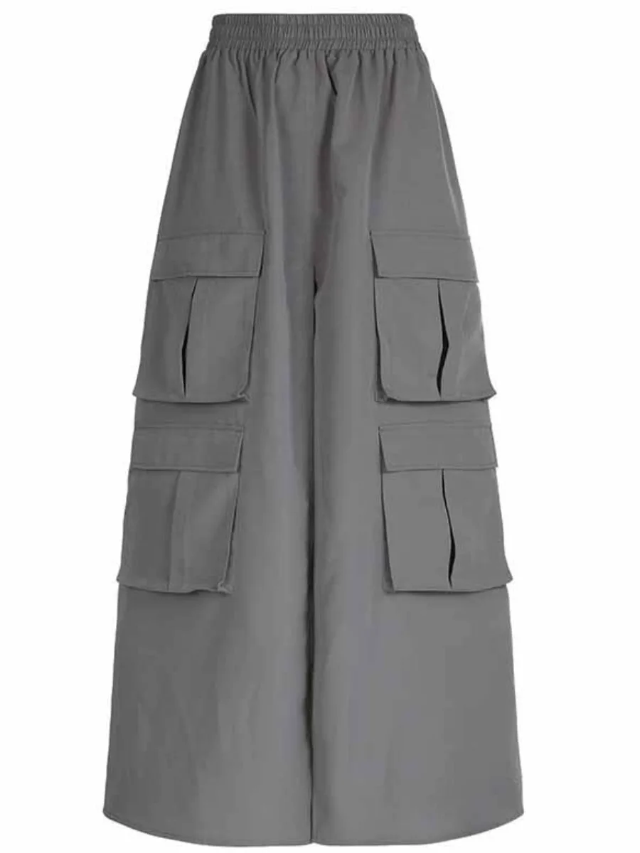 

LW Women Midi Skirt Pocket Design High Split Skirt for Women Sexy High Split Skirt Maxi Skirts Vintage Summer Skirts