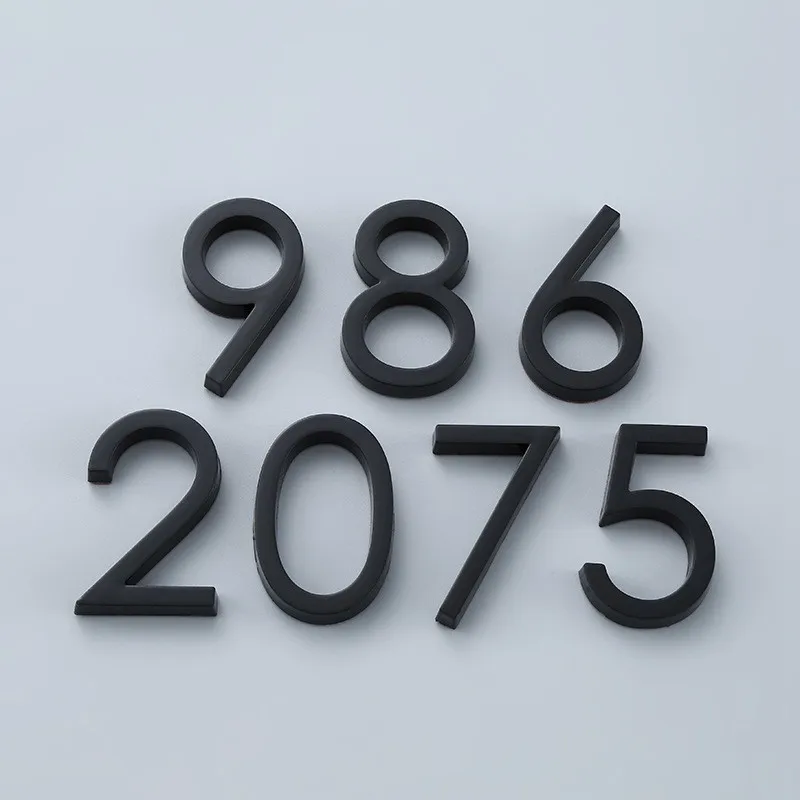 Modern Self Adhesive Door Number Sign 09 Number Digit Apartment Hotel
