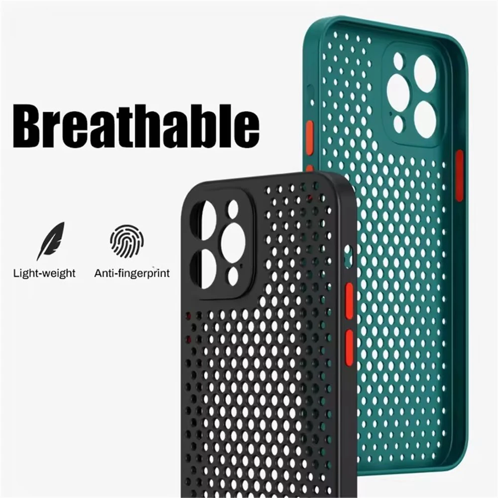 Breathable Cooling Soft Silicone Bumper Back Cover