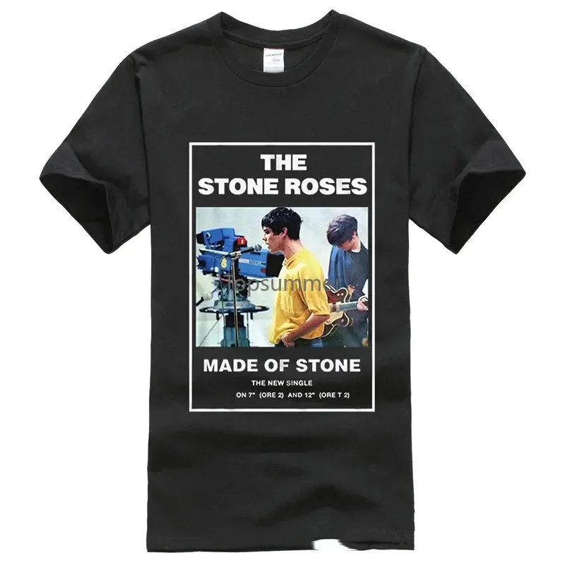 

24 Hour T Shirts O-Neck New Style Short Sleeve The Stone Roses Made Of Stone Tee Shirt For Men