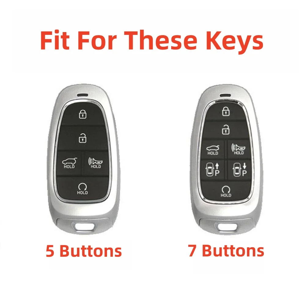 Key Case Cover TPU Car Hyundai Santa Fe Tucson NEXO NX4 Atos Solaris Prime