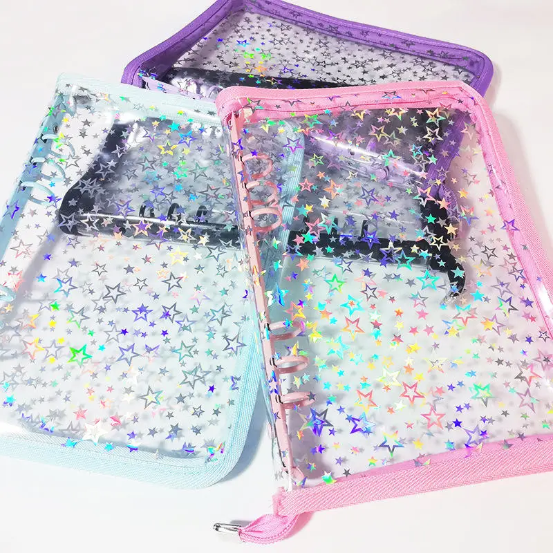 A5 Laser Star Zipper Binder Kpop Idol Photo Album