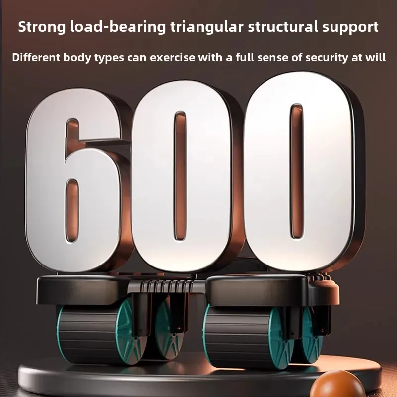 Automatic Six Elbow Support Abdominal Wheel Four-Wheel Fitness Equipment for Men Core Strength Training Exercise Equipment abdominal wheel abdominal fitness instrument abdominal workout aids
