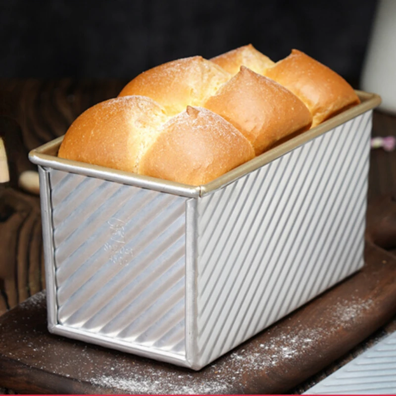 

Toast Mould 450 G Nonstick Aluminium Alloy Box With Lid Bread Loaf Pan Cake Bake Mold cozinha Cake Tools