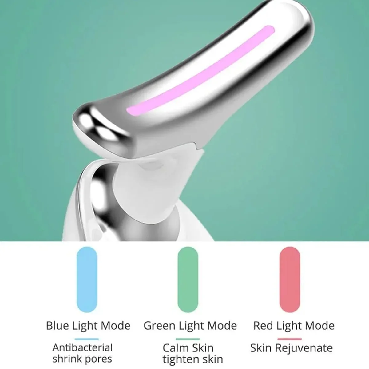 Neck And Face Beauty Device EMS Neck And Face Lifting Massager Skin Tightening Device LED Photon Therapy