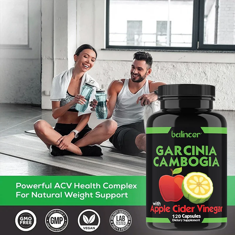 Garcinia Cambogia + Apple Cider Vinegar Fat Loss Supplement Promotes Metabolism Enhances Immunity Carbohydrate Blocker