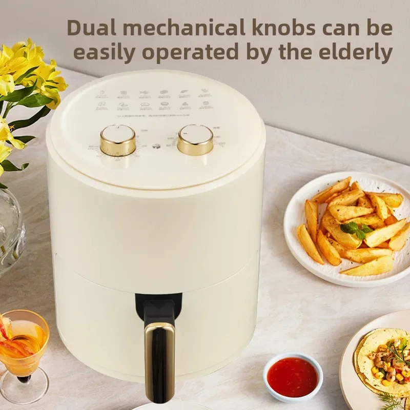 Air fryer household smoke-free 6L large-capacity fryer machine automatic chicken wing French fries machine