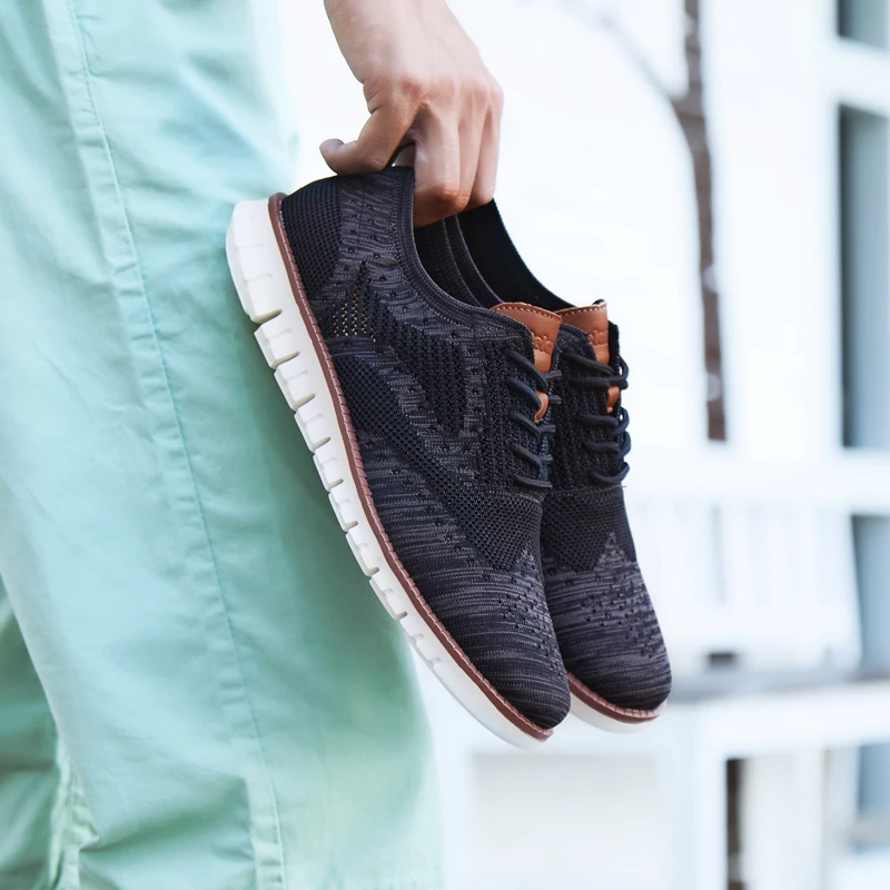 Summer Men Casual Shoes Business Formal Brogue Weave Carved Oxfords Wedding Dress Shoes Breathable sneakers mens shoes