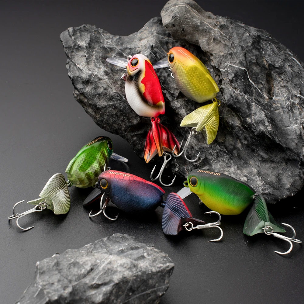 Esca da pesca galleggiante 55mm 7.5g Bass d'acqua dolce