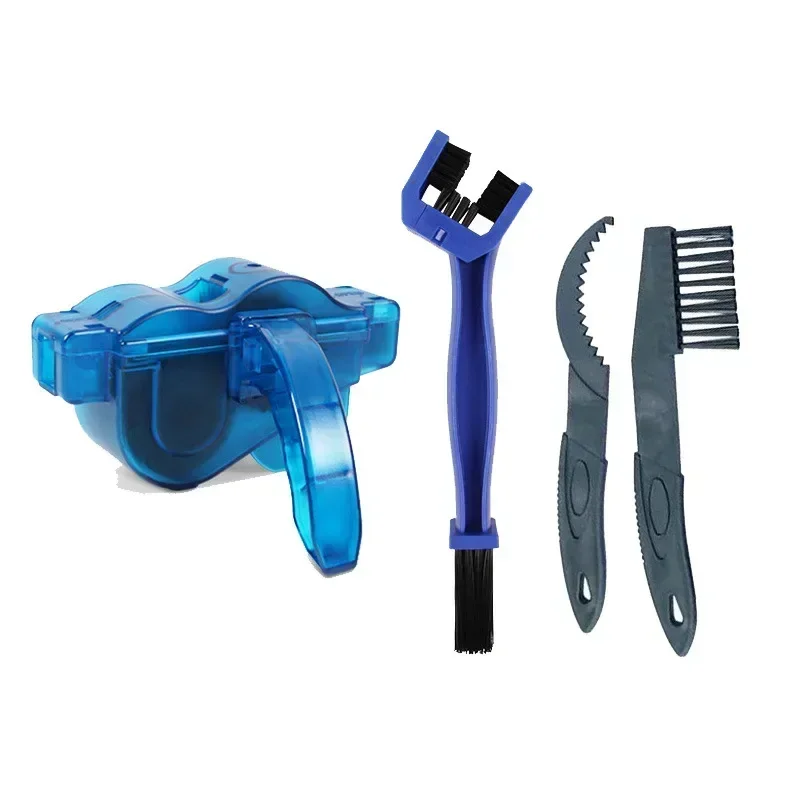 Portable Bicycle Chain Cleaning Kit - 2-in-1 Scrubber Brush & Washer for Mountain Bike Maintenance, Quick-Clean Cycling Tool