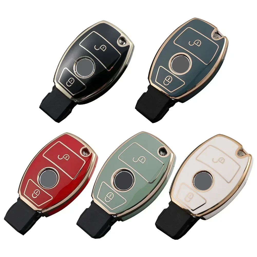 Fob Remote Key Fob Case Cover For Mercedes For Benz A Class W176 B W246 C W204 S204 W205 S205 C205 A205 2 Buttons Protecte Case key case key case cover car key shell flip key fob shell car key chain