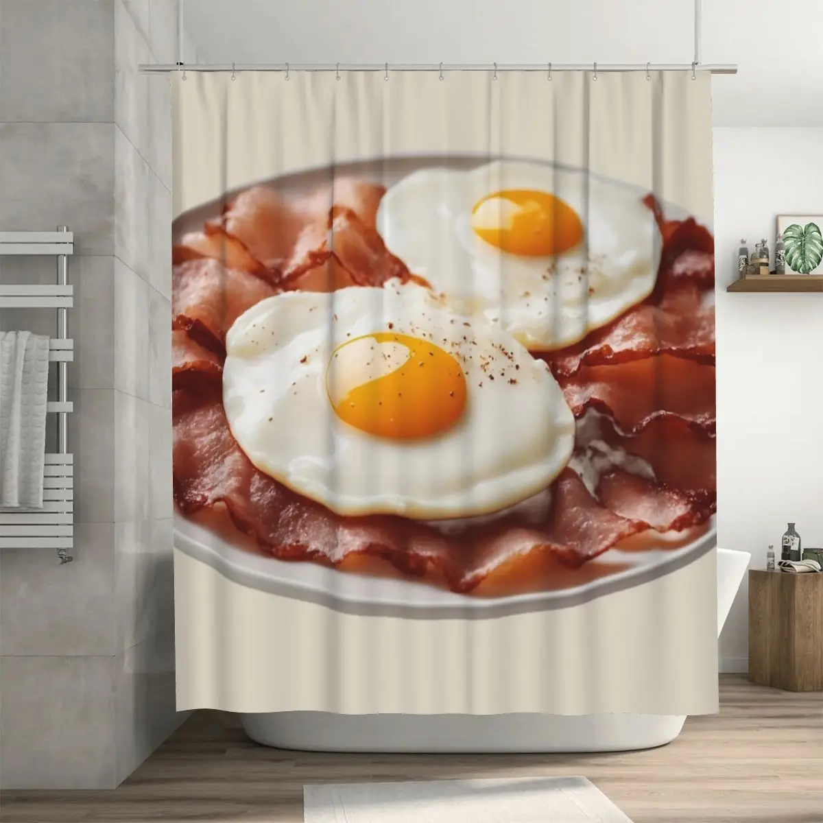 

Keto занавеска для душа для завтрака 72x72 дюйма с крючками индивидуальный узор защита конфиденциальности