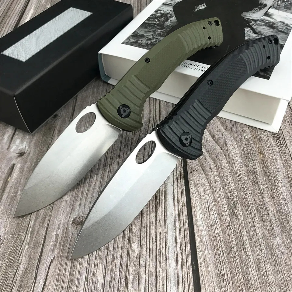 BM  737 Tacticals Folding Knife S35V Stainless Steel S35V Blade Green/black Handle Outdoor Self Defense Hunting Pocket Knives