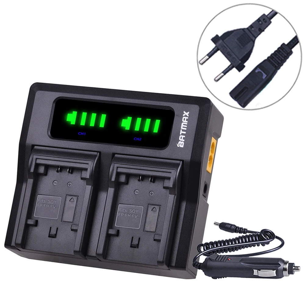 

Batmax LED Dual Rapid Battery Charger for sony NP-FH70 FH50 FV50 FV100 FH100 FP50 FP70 HDR-CX12E,HDR-CX7E,HDR-SR10E,