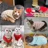 Cute Warm Cat Clothes Autumn Winter Fleece Sweater For Small Cats Dog Apparel Kitten Puppy Pullover Pet Sphynx Christmas Costume 5