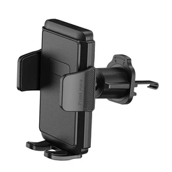 Universal Car Phone Holder with Military - Grade Protection and Hands - Free Air Vent Mount (Black)