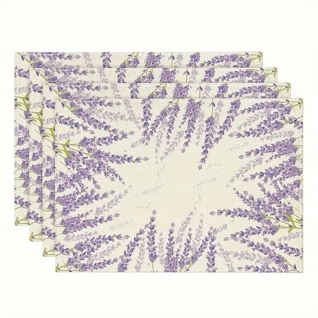 Floral Linen Table Placemats 1