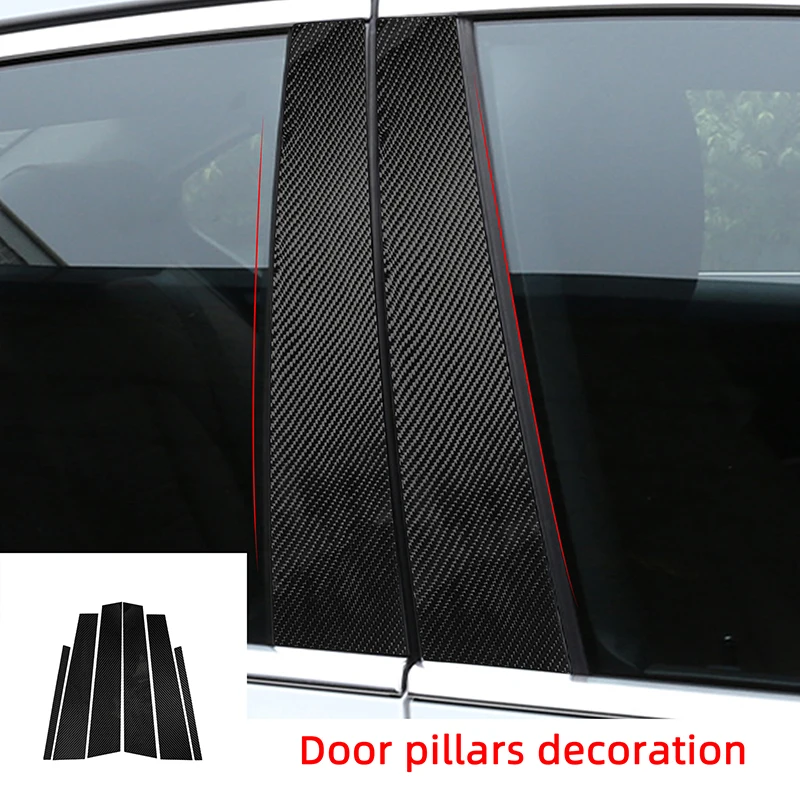 

Door BC Pillars decoration Patch Carbon Fiber Car Stickers For BMW 2019-2021 G20 G28 325li 330D 335 Exterior Accessories