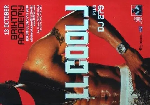 

LL COOL J концертный плакат редкий Горячий Новый