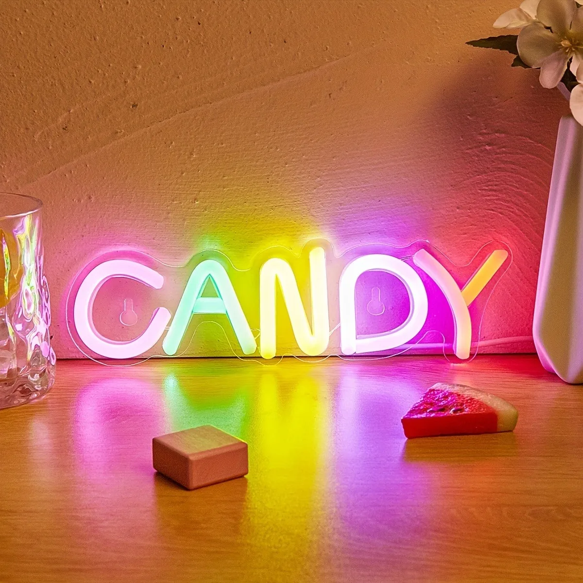 Neon Lamp - Love Roze - USB of Batterijen - 15 x 34 cm