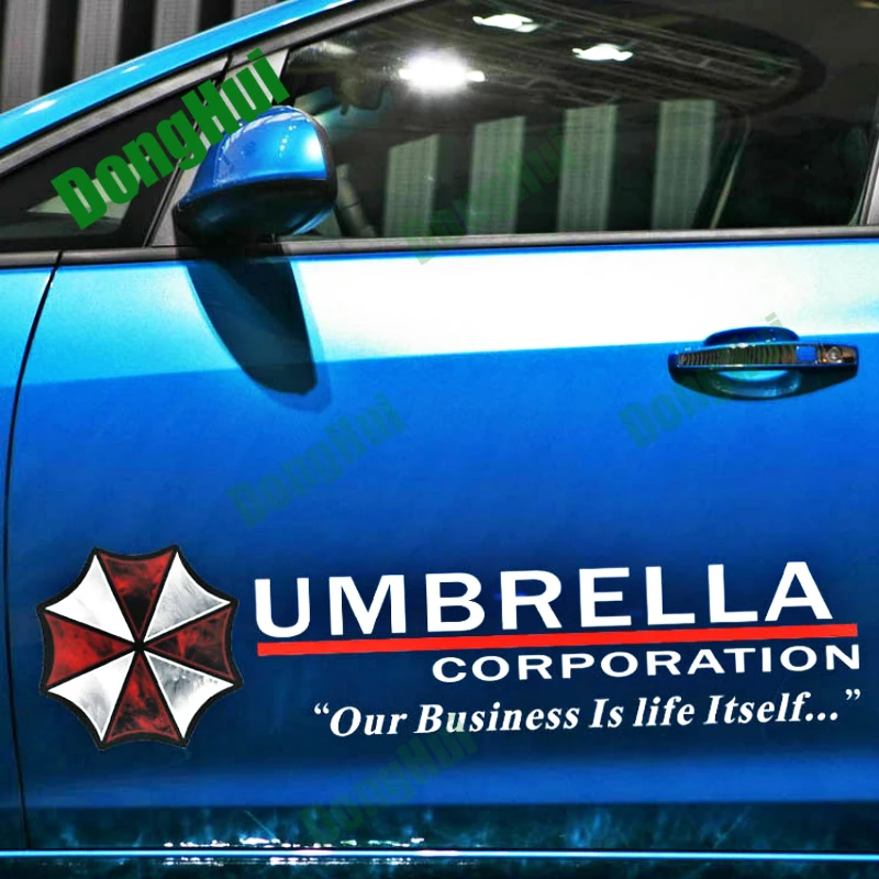 

Umbrella car Sticker White Red Umbrella Corporation Sticker JDM Racing motorcycle trunk helmet laptop vinyl decal accessories