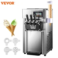 VEVOR Commercial Professional Soft Ice Cream Machine 3 Flavors 18L/H Ice Cream Commercial Soft Serve Maker 1
