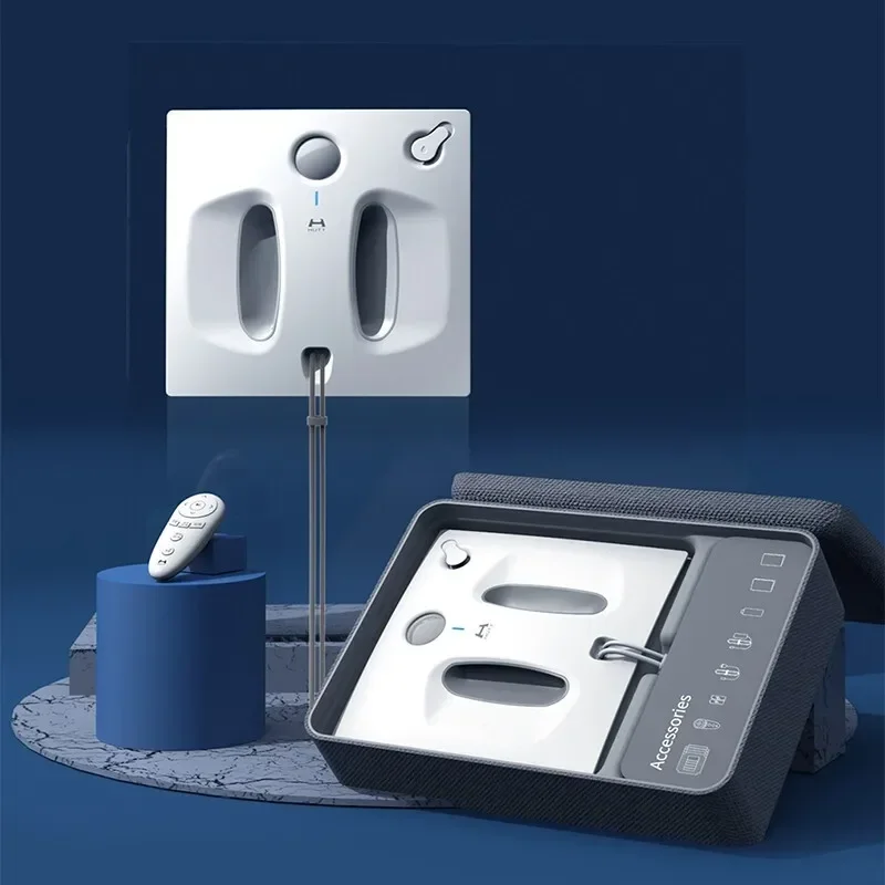 

Умный аппарат для мойки окон HUTT W66, автоматический аппарат для сухой и влажной уборки стекол с распылителем воды