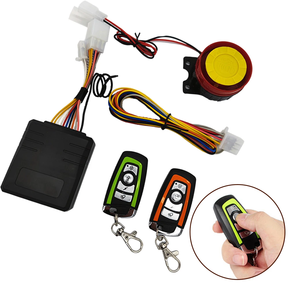 12V Motorcycle Bike ATV Scooter Remote Control Anti-theft Alarm Security System Motorcycle APP Remote Control Alarm