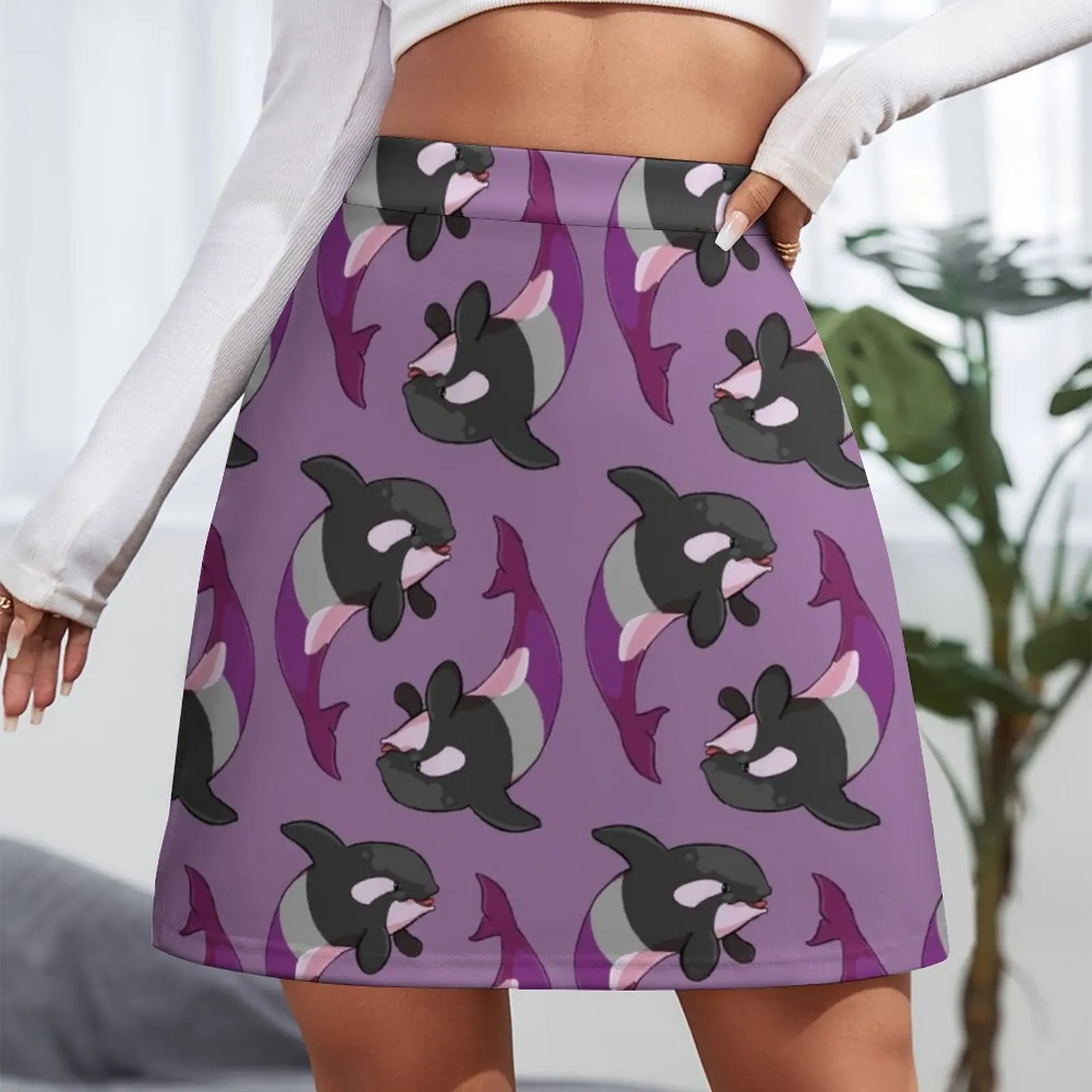 Asexuwhale - no text Mini Skirt Women's summer skirt summer outfits for women 2024 Women skirt