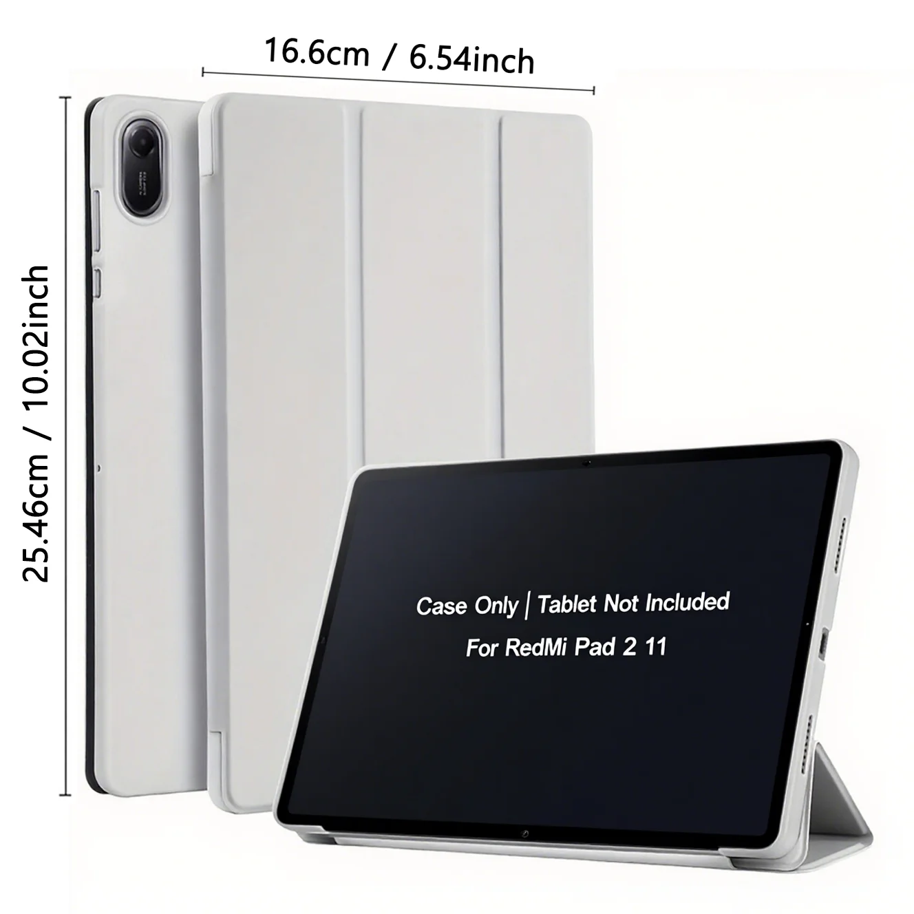 11-Inch Magnetic Flip Smart Cover with Trifold Stand and Shockproof Soft Silicone Case