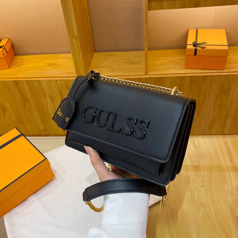 Light Luxury High-End Small Bag, Women'S Trendy Fashion Bag, Single Shoulder Crossbody Chain Bag, Letter Small Square Bag 5
