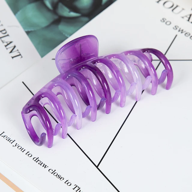 Hot Sale Solid Color Claw Clip Large Barrette Crab Hair Claws Bath Clip Ponytail Clip For Women Girls Hair Accessories Gifts X7-9-11cm