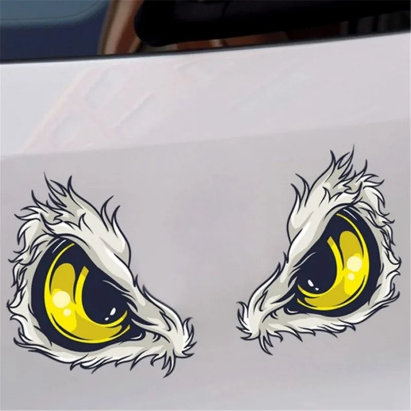 Adesivi Riflettenti 3D Per Auto – Occhi Di Gatto Verdi – Per Specchietti Retrovisori – Decorazione Originale E Sicura - 3