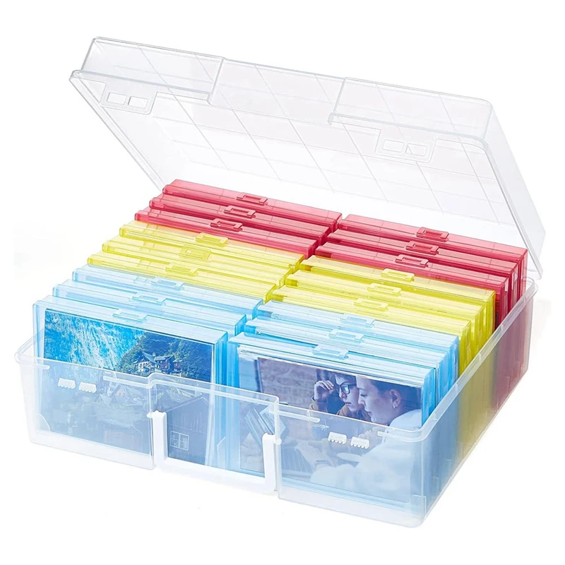 

Storage Box, 4 X 6/10 X 15 Cm,Photo Organiser Kit 18 Inner Picture Containers Set For Cards, Pictures, Stamps, Office Supplies