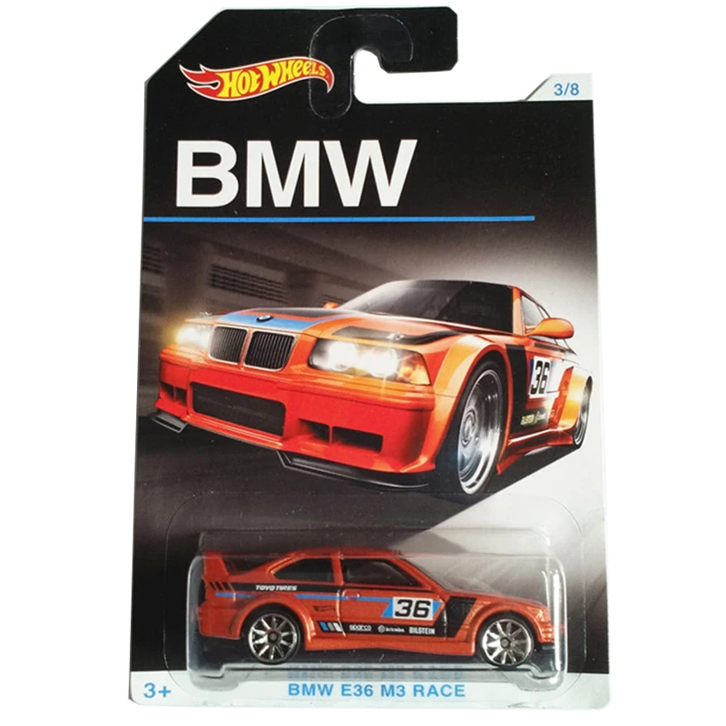ホットウィール 1:64 BMW E36 M3 レースシリーズダイキャスト