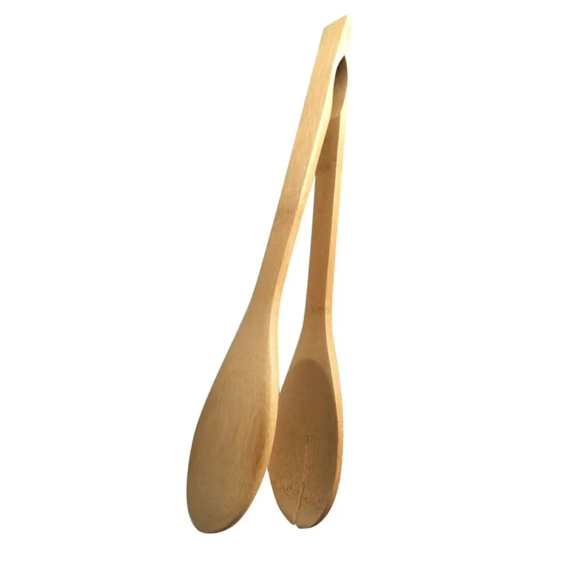 Bamboo Wooden Food BBQ Salad Toast Tongs Cake Pastry Tea Clip Clamp Kitchen Tool food tongs