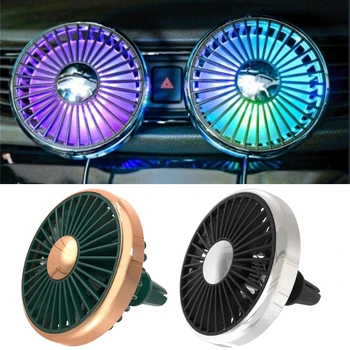 Ventola di raffreddamento per auto ventilatore per auto Usb a basso rumore ventilatore elettrico per presa d'aria ventilatore per condizionatore d'aria per auto