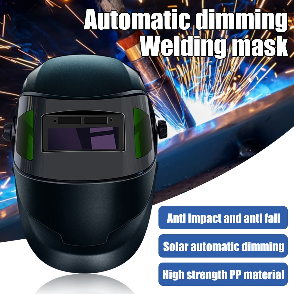 

Welding Face Mask Automatic Face Dimming Welding Welding Helmet Large View TRUE Color Lightweight Welder Protection