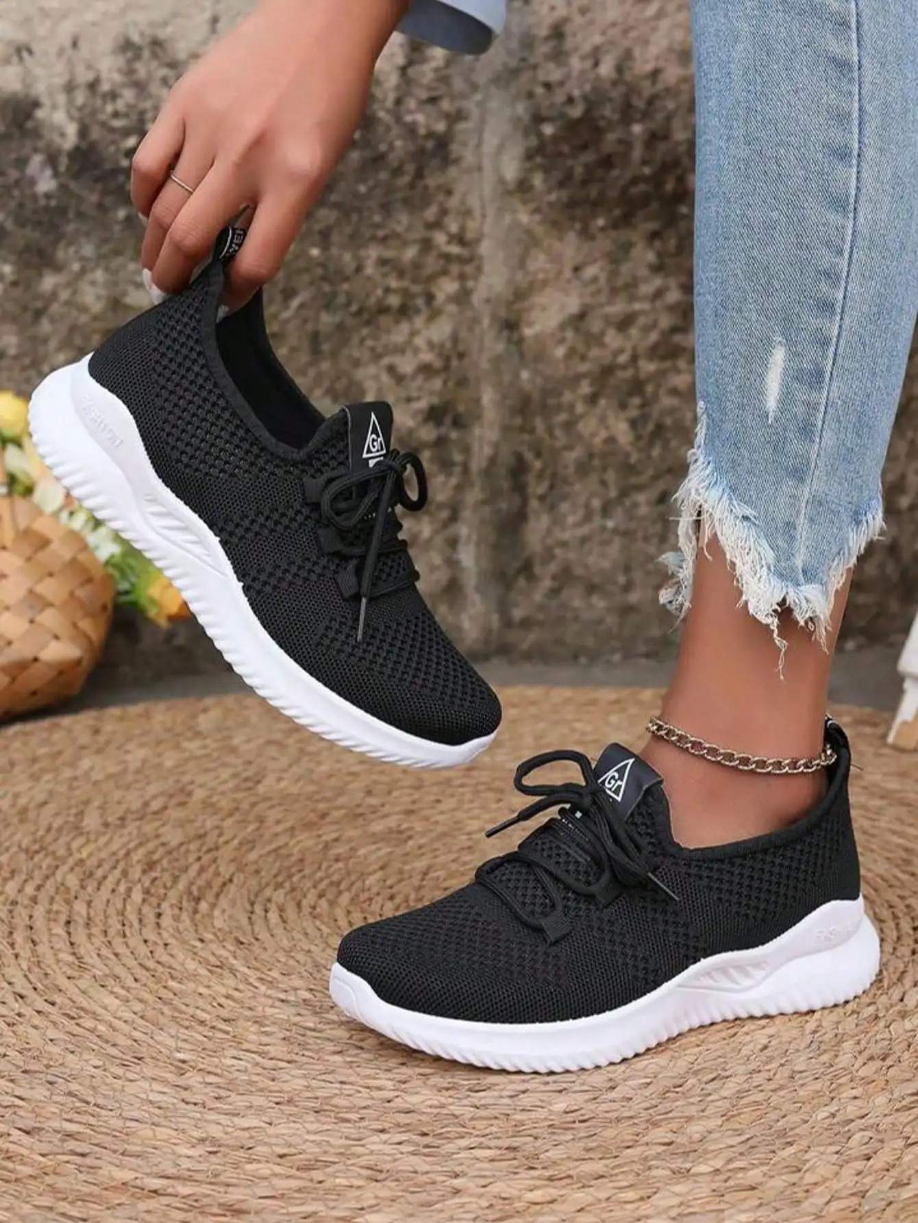 Women's Lightweight Walking Sneakers Breathable Mesh Upper Non-Slip Outsole Comfortable Slip-On Casual Shoes 4