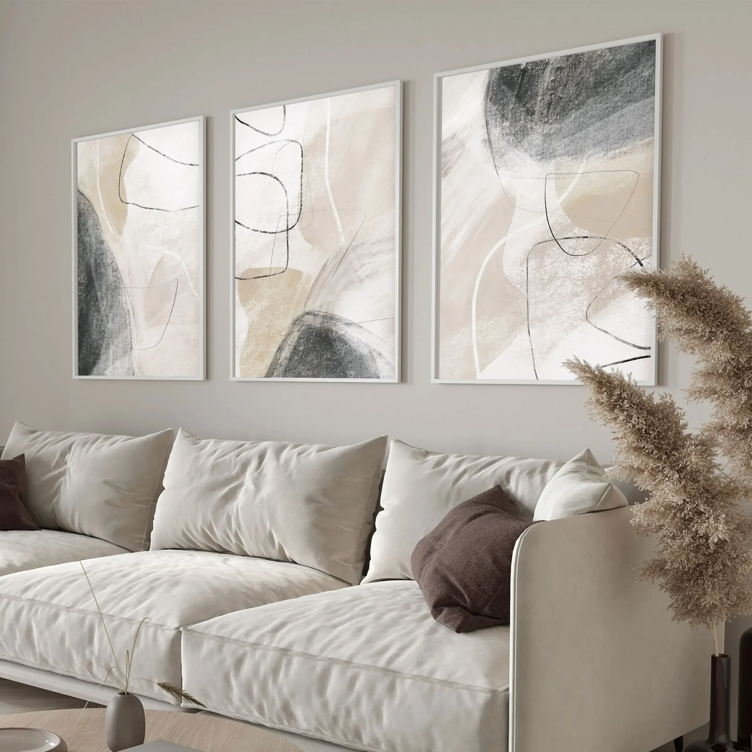 Cuadro Lienzo Decorativo 40x60 Cm - Pintura Al Óleo Moderna - Listo Para Colgar - Decoración Hogar Sala O Dormitorio