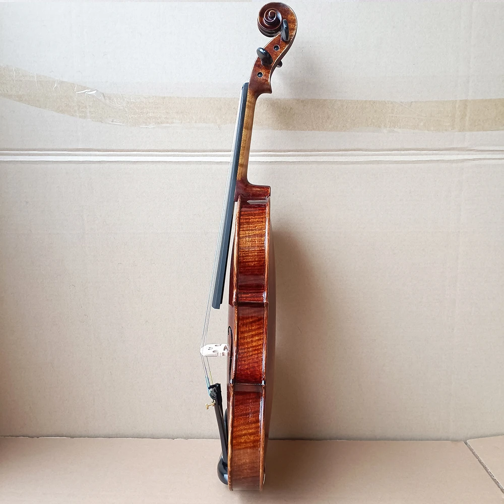 Strong tone! over 20 years tiger patterned maple Handmade violin 4/4 Retro Violin beginner professional Musical Instruments