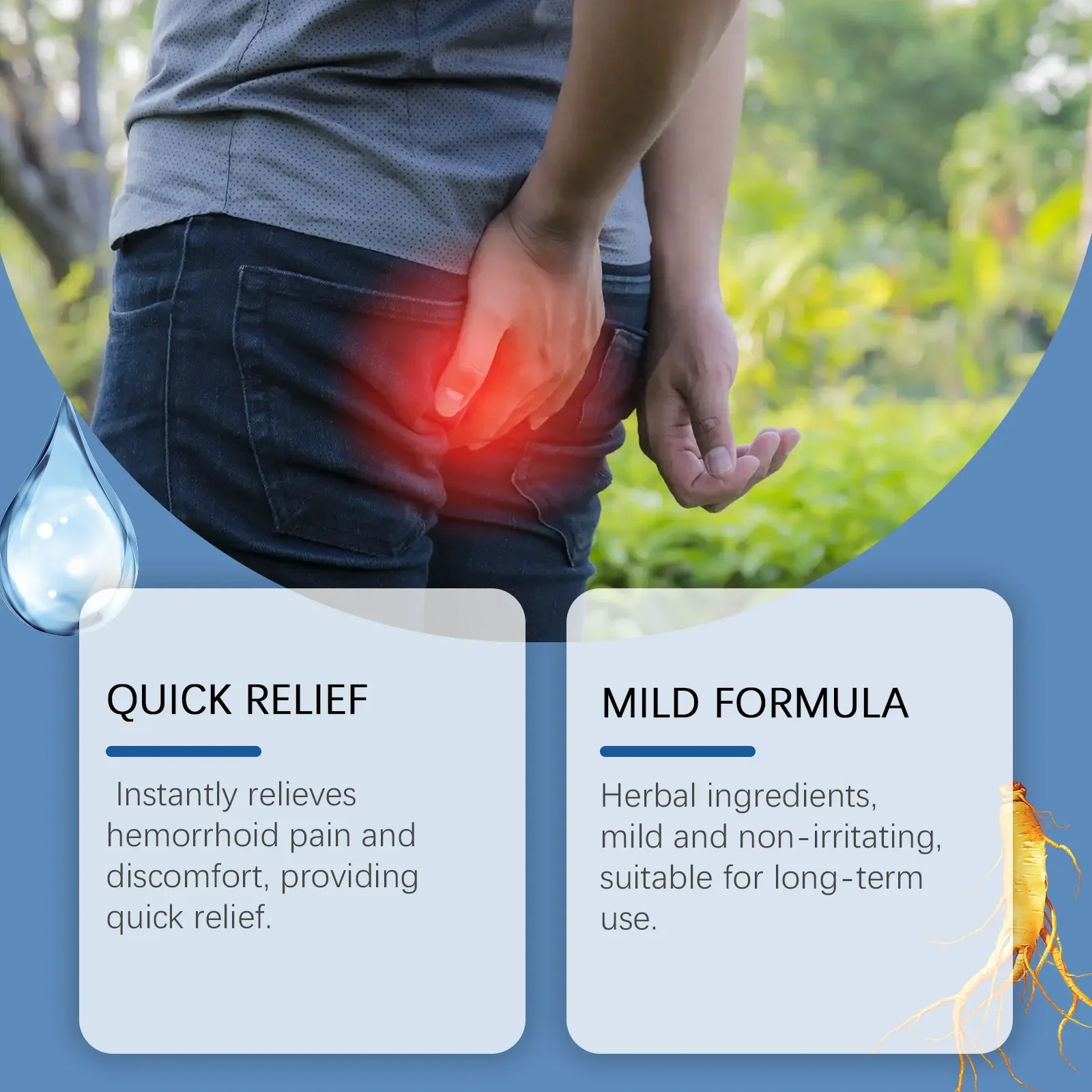 Hemorrhoids Removal Cream Anal Fissure Therapy External Piles Cure Anus Antipruritic Anti Swell Bleed Herbal Hemorrhoid Ointment