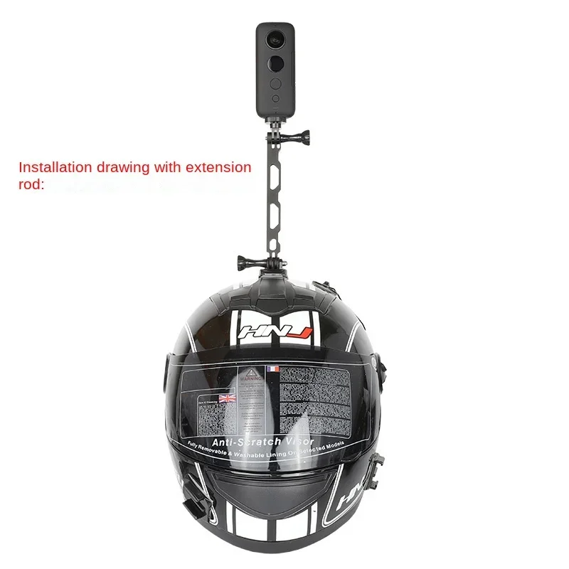 Cycling Motorcycle Helmet Mount Adapter Bracket Fixed Seat For Insta360 X3 X2 Insta360 One X2 Osmo Action Camera Accessories