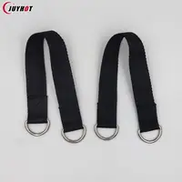 150KG Bearing Load Hanging Belt T-bar Strap Dumbbell Barbell Rope Handles Strap Tree Swing Strap Hook Ring Connecting Belt 2