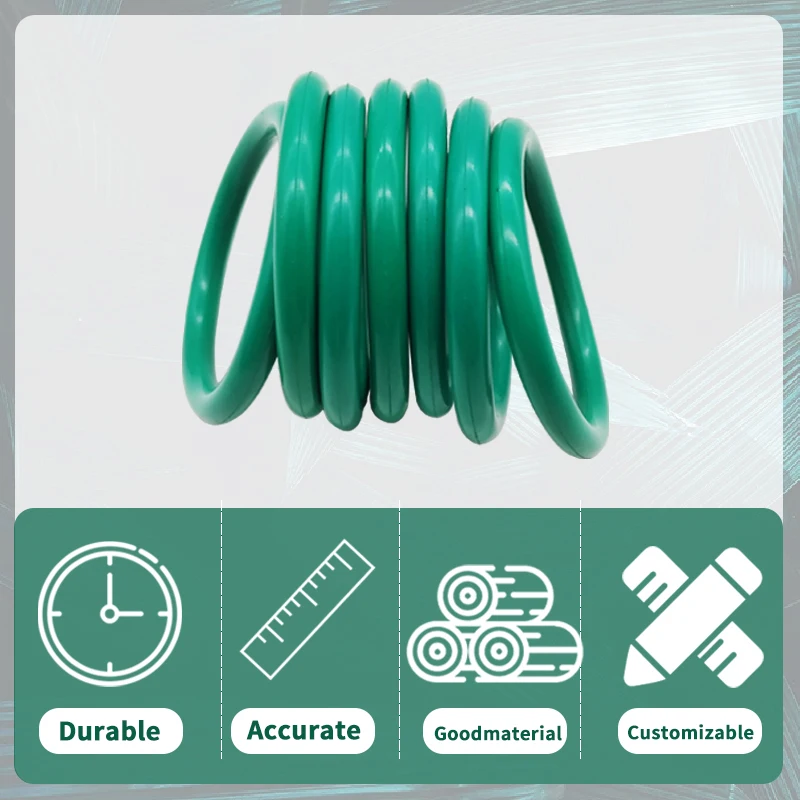 10PCS Fluororubber O 링 FKM 씰링 CS 2mm OD5/5.5/6/6.5-170mm O 링 씰 가스켓 Ringcorrosion 방지 씰링