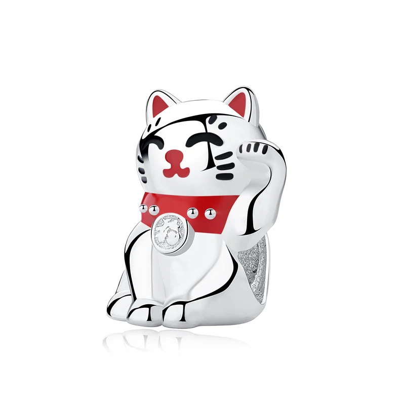 Il Gatto Fortunato - Maneki Neko Che Tiene Una Moneta Di Koban Immagine