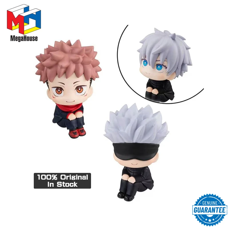 

Original Genuine Megahouse Look Up 11cm Anime Jujutsu Kaisen Gojo Satoru Itadori Yuji Q Verision Kawaii Figures Toys Model