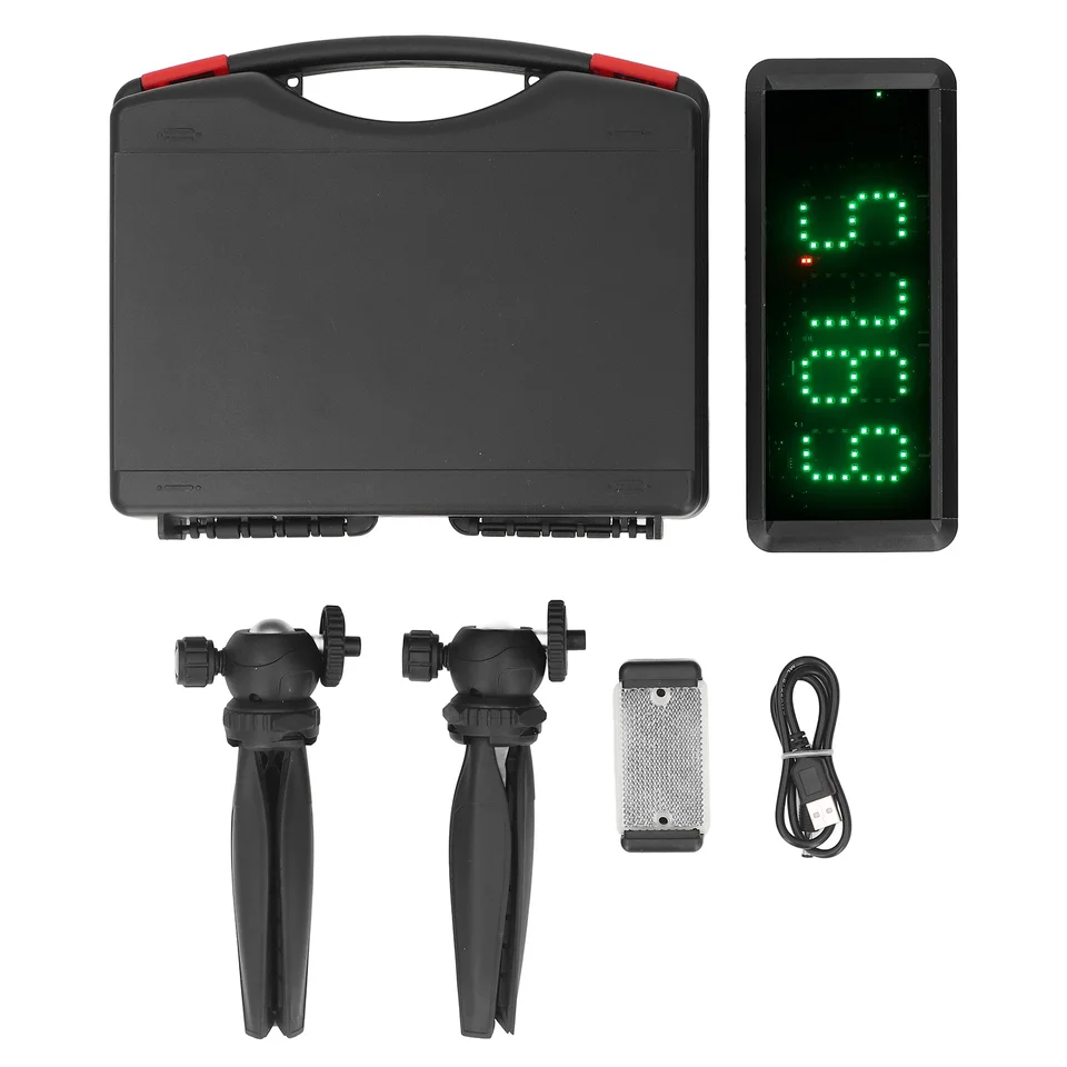 YZ Timer Laser Per Sprint E Corsa – Cronometro Professionale Con Precisione 0,001s, Laser Wireless, Display Luminoso, Supporto Regolabile (60-160 Cm) - 3