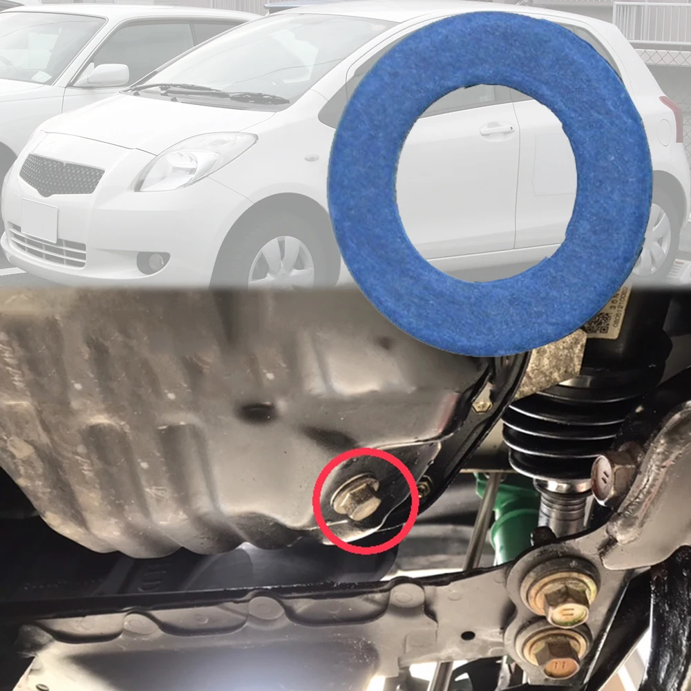 Oil Drain Sump Plug Gasket Washer 12mm Hole Seal Ring For Toyota Yaris XP90 XP130 2003 2004 2005 2006 2007-Vitz Belta oil drain plug gasket oil drain plug seal washer o ring gasket sealing washers copper gasket combination